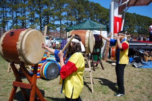Taiko drums at Cherry Blossom Festival